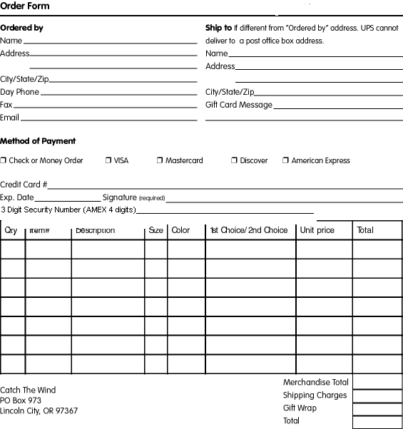 order form