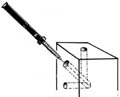 The Redi-pole can be mounted at any angle.